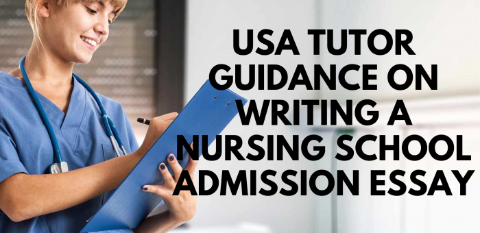 writing a nursing school admission essay